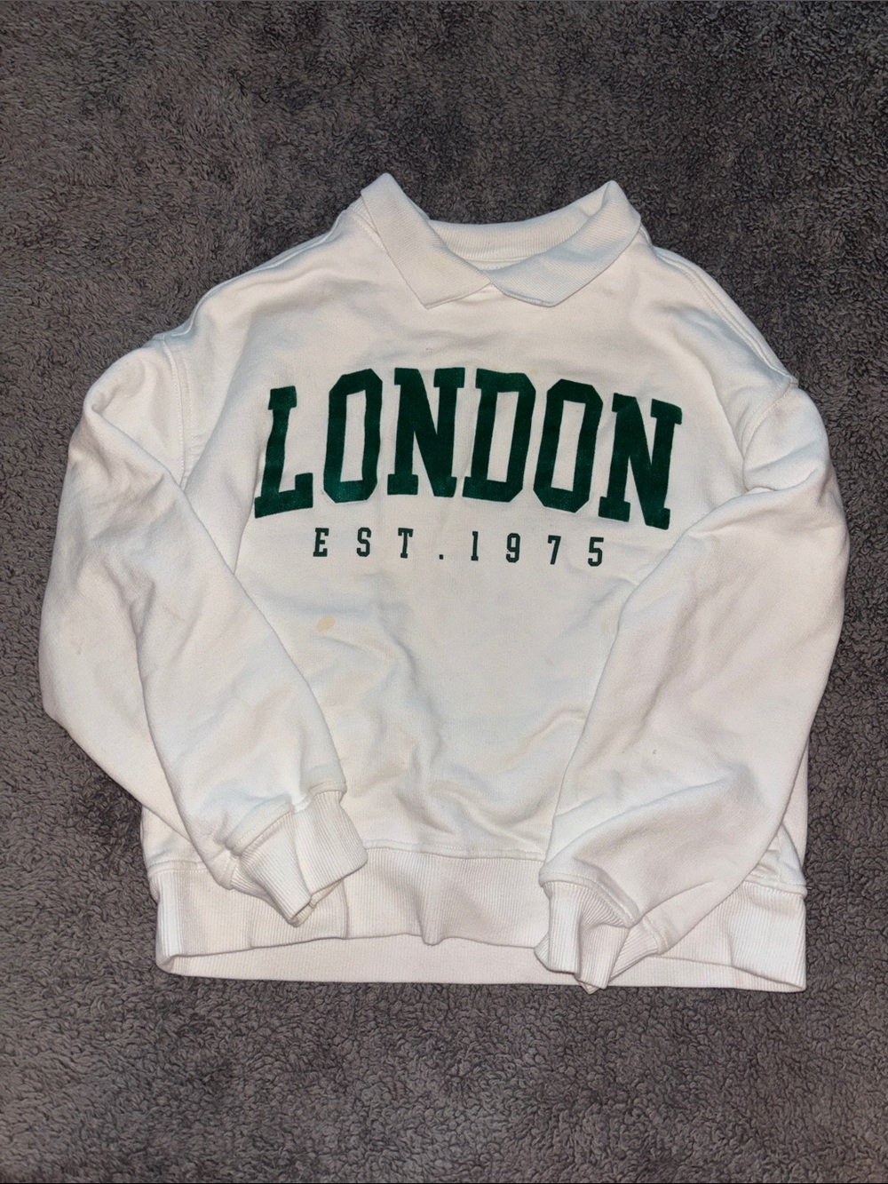 Zara Girls Polo London Graphic Print Sweatshirt